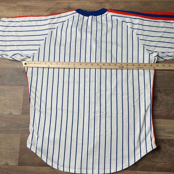 Vintage 80s New York Mets Jersey Men's Large‎ Rawlings Athletic Striped MLB 1017 - Picture 13 of 14